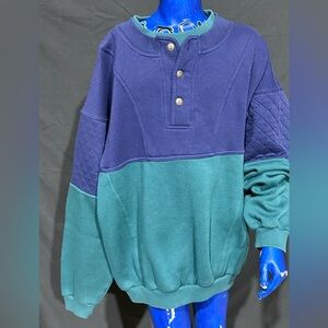 Colorblock Pullover Sweatshirt